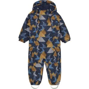 Gyermek téli overall COLOR KIDS Coverall W. 2 ZIP- AOP-741592.3520-Orange Pop kép