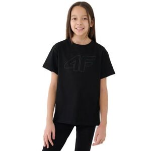 Lány póló rövid ujjú 4F JUNIOR TSHIRT F2333-20S-DEEP BLACK kép