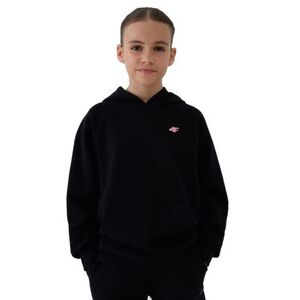 Lány kapucnis pulóver 4F JUNIOR SWEATSHIRT F1478-20S-DEEP BLACK kép
