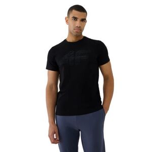 Férfi rövid ujjú póló 4F TSHIRT M2004-20S-DEEP BLACK kép