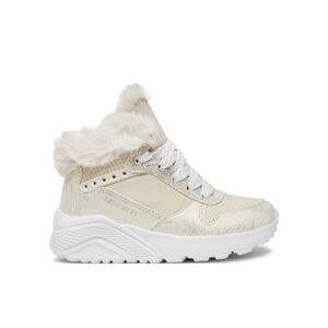 Lány téli bokacsizmák SKECHERS Uno Lite Comfurt Collar natural kép