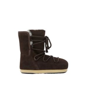 Női bokacsizmák télen MOON BOOT MB EVX BOOT SUEDE SHEARLING, M010 DARK BROWN kép