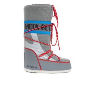 Magas téli cipők MOON BOOT MB ICON SPACE RACING-HF04 SILVER BLUE RED kép