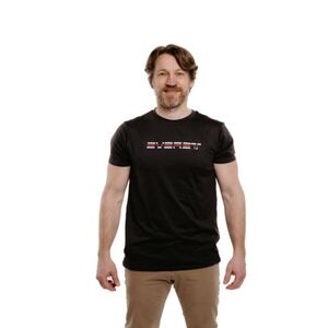 Férfi rövid ujjú túrázó póló EVERETT TecShirt M antracit melange kép