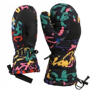 Junior síkes kesztyűk BLIZZARD Bubble junior mitten ski gloves, black multicolor kép