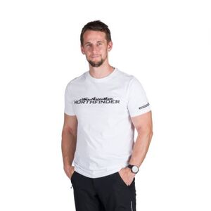 Férfi rövid ujjú túrázó póló NORTHFINDER FERDINAND-377white kép