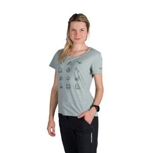 Női rövid ujjú túrázó póló NORTHFINDER CANDICE-333lightgreen kép