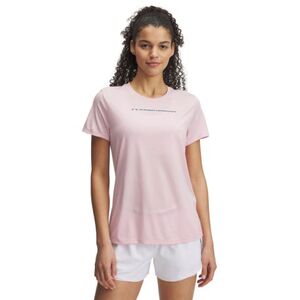 Női rövid ujjú edzőpóló UNDER ARMOUR UA TECH PTH GRAPHIC SSC-PNK kép