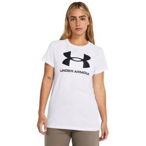 Női rövid ujjú póló UNDER ARMOUR UA Rival Logo SS-WHT kép
