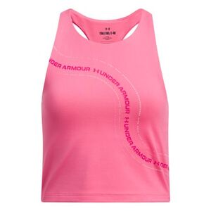 Lány edzőpóló UNDER ARMOUR G Motion Branded Crop Tank-PNK kép