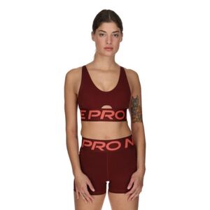 Női edzősport melltartó NIKE PRO W NP INDY PLUNGE BRA BOLD-619-Red kép
