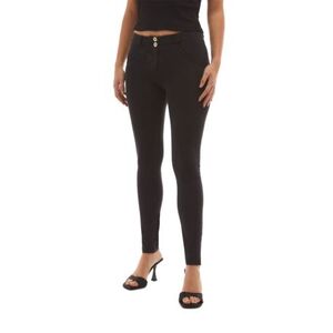 Női jeggings nadrág FREDDY WR.UP® skinny push up organic cotton jeggings-Black kép