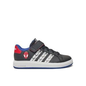 Fiú szabadidőcipők ADIDAS Grand Court Marvel Spider-Man K core black cloud white semi lucid blue kép