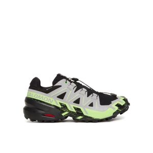 Férfi futó trail cipők SALOMON Speedcross 6 GTX M black alloy green gecko kép