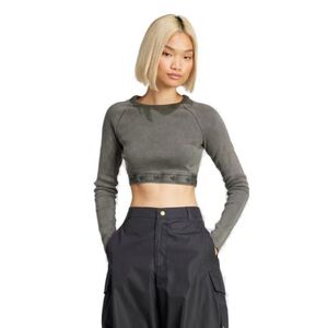 Női hosszú ujjú póló ADIDAS ORIGINALS RIB LS TOP-JD0014-Black kép
