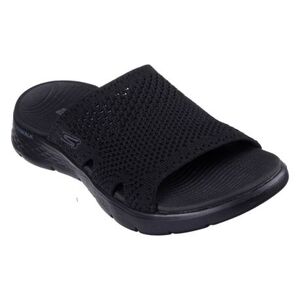 Női papucsok (strandcipők) SKECHERS Go Walk Flex Sandal Elation W black kép
