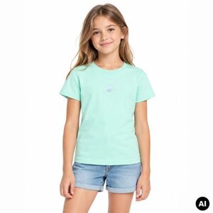 Lány póló rövid ujjú 4F JUNIOR TSHIRT-JWSS24TTSHF1111-47S-MINT kép