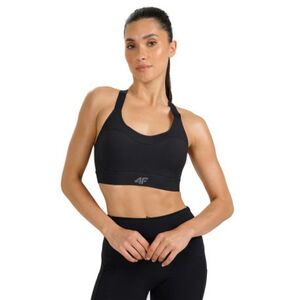 Női edzősport melltartó 4F SPORT BRA F180-WAW25USBAF180-20S-DEEP BLACK kép