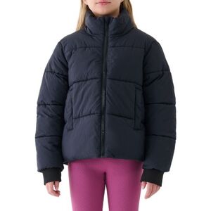 Lánykabát 4F JUNIOR DOWN JACKET F613-4FJWAW25TDJAF613-20S-DEEP BLACK kép