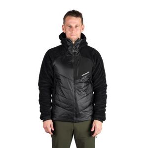 Férfi bélelt túrázó pulóver cipzárral NORTHFINDER EMERYTH-270blackblack kép