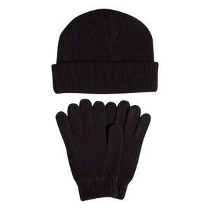 Női téli sapka ADIDAS Glove + Beanie 2 Pcs. Set black white kép