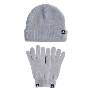 Női téli sapka ADIDAS Glove + Beanie 2 Pcs. Set light grey heather white kép