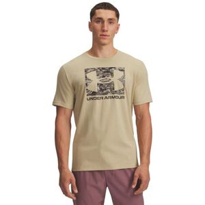 Férfi rövid ujjú póló UNDER ARMOUR UA ABC CAMO BOXED LOGO SS-GRN kép