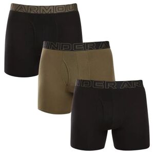 Férfi boxeralsók UNDER ARMOUR 3 PACK-UA PERFORMANCE COTTON - SOLID 6 inch-BLK kép