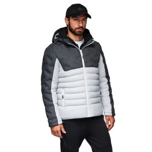Férfi kapucnis dzseki OMBRE Jacket OM-JALP-0206 V-3 dark gray gray kép