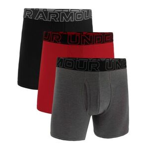Férfi boxeralsók UNDER ARMOUR 3 PACK-UA PERFORMANCE COTTON - SOLID 6 inch-GRY kép