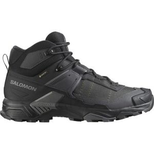 Férfi bokáig érő túracipő SALOMON X Ultra 5 Mid GTX M black asphalt castlerock kép