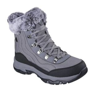 Női magas téli csizmák SKECHERS Trego Stormie WP W charcoal black kép