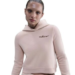 Női kapucnis pulóver NIKE W NSW PHNX FLC SHRUNKEN HOODIE SILT RED kép