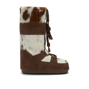 Magas téli cipők MOON BOOT MB ICON ARCHIVE 1985 COW, AM04 WHITE COCOA kép