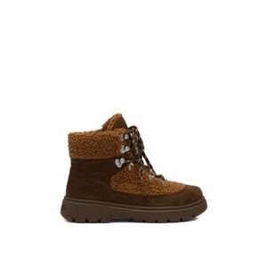 Női városi barefoot bokacipő MOON BOOT MB COMBAT BOOT FLEECE, MM20 COCOA COGNAC kép