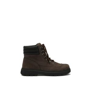Férfi utcai barefoot bokacipő MOON BOOT MB COMBAT BOOT NUBUCK, M037 COCOA kép