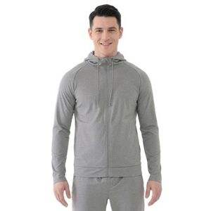 Férfi edzőpulóver cipzárral 4F SWEATSHIRT FNK M631-25M-GREY MELANGE kép