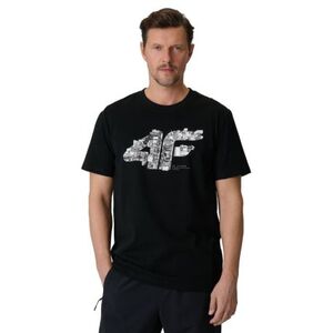 Férfi rövid ujjú póló 4F TSHIRT M2659-20S-DEEP BLACK kép