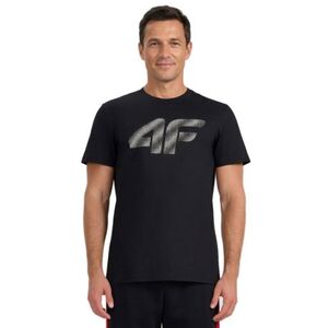 Férfi rövid ujjú póló 4F TSHIRT M3342-020S-DEEP BLACK kép