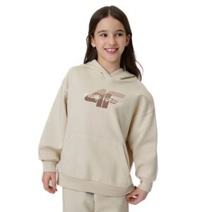 Lány kapucnis pulóver 4F JUNIOR SWEATSHIRT F2270-83S-BEIGE kép