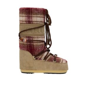 Női utcai cipők MOON BOOT MB ICON TARTAN, DM03 BURGUNDY SAFARI kép