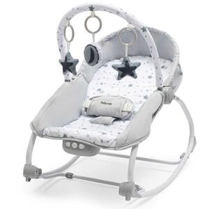 BABY MIX STARS Multifunkciós hintaágy, szürke, méret kép