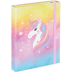 BAAGL RAINBOW UNICORN Füzettartó box A5, mix, méret kép