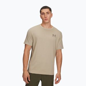 Férfi póló Under Armour Sportstyle Left Chest city khaki/taupe dusk (Sportstyle Left Chest 1326799-302) kép
