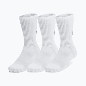 Zoknik Under Armour Training Cotton Crew 3 pár white/white/black (Training Cotton Crew 1386311-100) kép