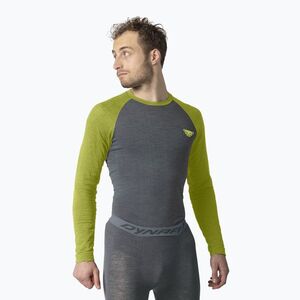Férfi termoaktív pulóver DYNAFIT Tour Light Merino golden lime (Tour Light Merino LS 08-0000071364) kép
