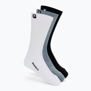 Zokni Mammut Everyday Crew 3 pairs black/strata/white (Everyday Crew 1193-00012-00865-365) kép