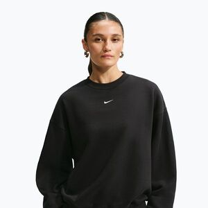 Női pulóver Nike Studio Fleece Medium Weight total black/sail (Studio Fleece Medium Weight IM8082-001) kép