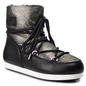 Női alacsony téli cipők MOON BOOT Far Side Low SH Stardust black platinum kép