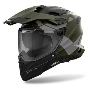 Motoros bukósisak Airoh Commander 2 Reveal katonai zöld, coolmax belső tér, plexi karcolásgátló bevonattal, kifinomult szellőzőrendszer, kompozit héj kép
